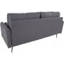 Imola 2,5-seters sofa - Gr/svart