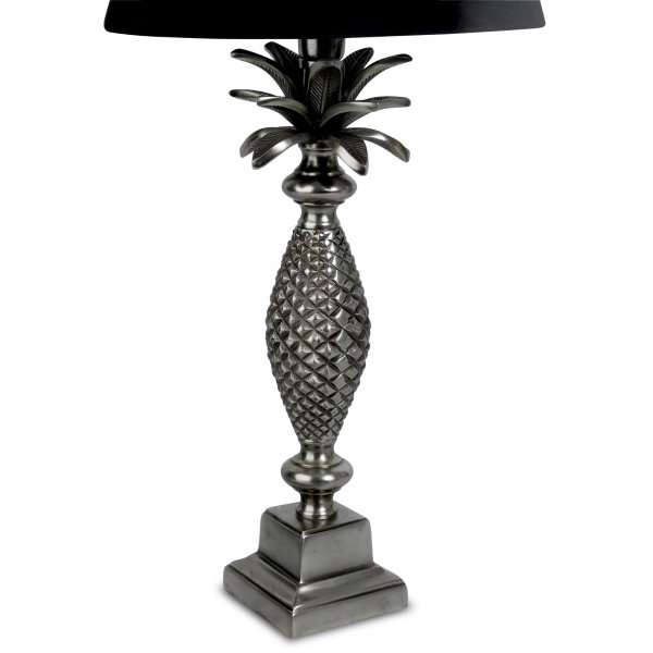 Ananas lampefot H38 cm - Antikk slv