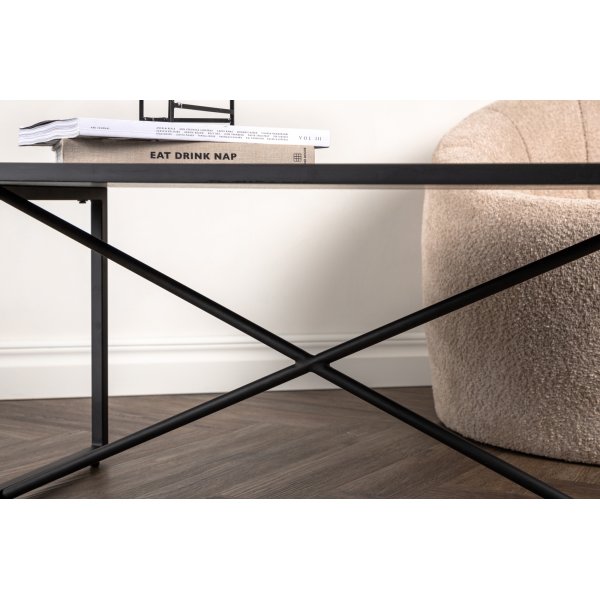 Pryor salongbord 110 x 70 cm - Sort Pryor salongbord 110 x 70 cm - Sort