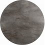 Mens uttrekkbart spisebord 100x168 x 100 cm - Mrkebrun marmorlaminat