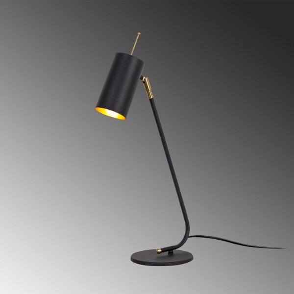 Sivani bordlampe 3 - Svart/gull