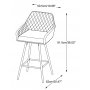 Carina barkrakk i bl flyel setehyde 67 cm