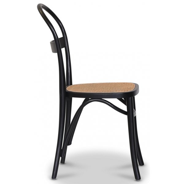 Axe stol - Rotting/svart + Møbelføtter Axe stol - Rotting/svart + Møbelføtter