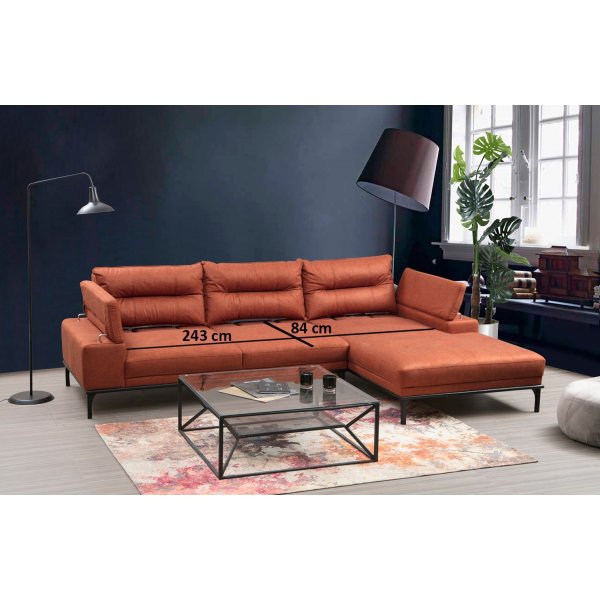 Hollywood divansofa - oransje