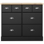Nola kjpmannsdisk 91,5 x 38,5 x 78,5 cm - Svart/beige