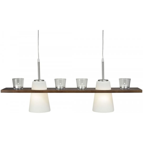 Taklampe Plank - Brunbeiset
