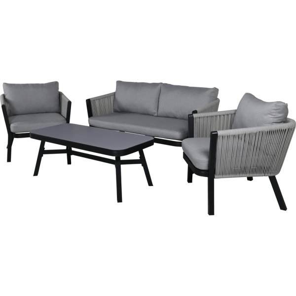 Virya sofagruppe - Sort/Grå Virya sofagruppe - Sort/Grå