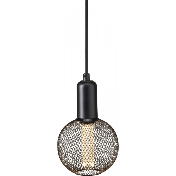 Gittervinduslampe - Sort - 12,5 cm