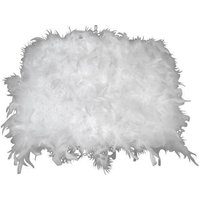 Lampeskjerm rund 45 cm - Hvit (Fjær) Lampeskjerm rund 45 cm - Hvit (Fjær)