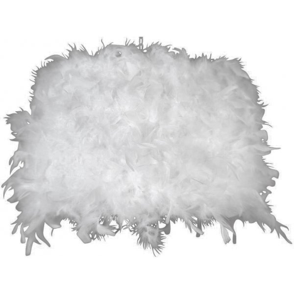 Lampeskjerm rund 45 cm - Hvit (Fjr)