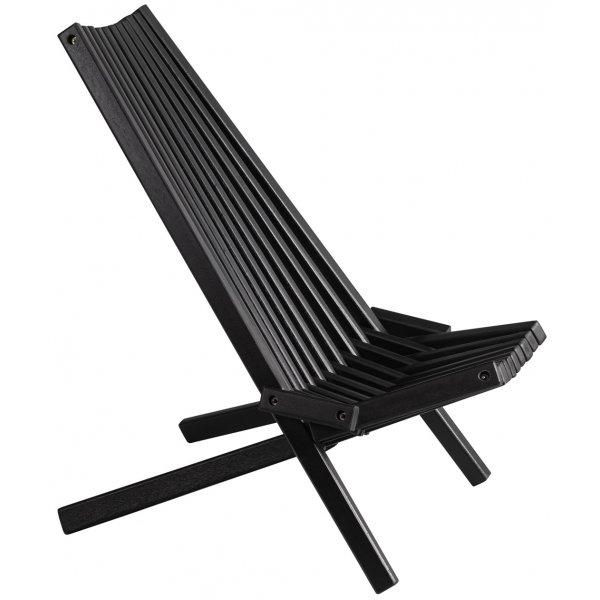 Lenestol med nakkepute - svartbeiset Lenestol med nakkepute - svartbeiset