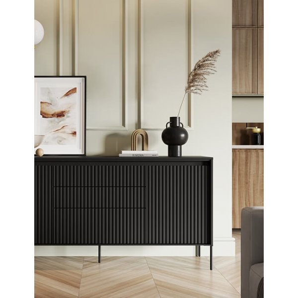 Trend skjenk B166 cm - Sort Trend skjenk B166 cm - Sort