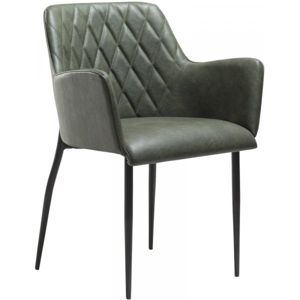 Rombo lenestol - Vintage grnn / svart