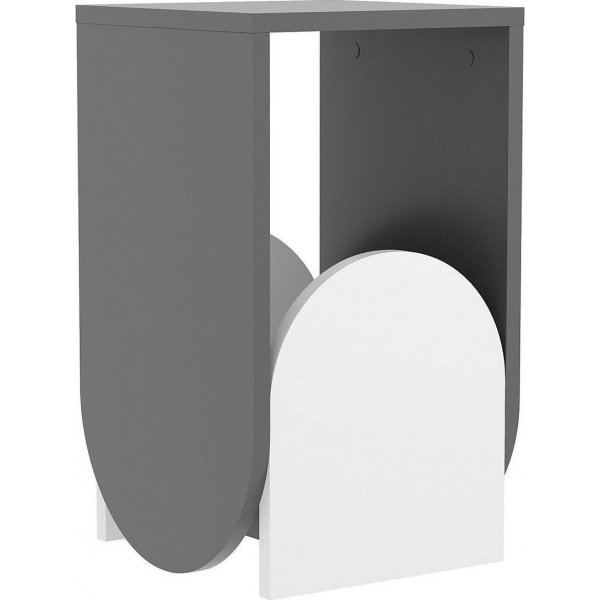 Nun sidebord - Antrasitt/hvit