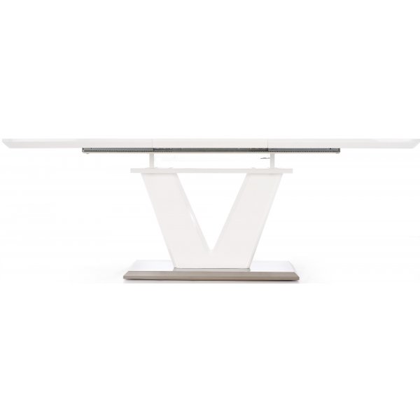 Annelise spisebord 160-220 cm - Hvit høyglans Annelise spisebord 160-220 cm - Hvit høyglans