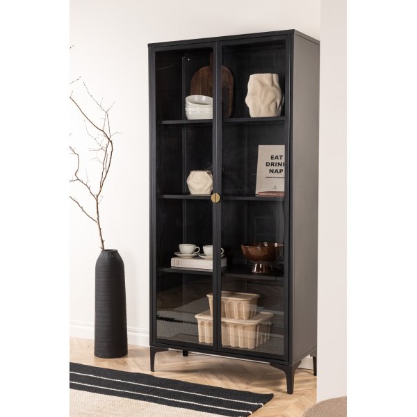 Alexander vitrineskap - Sort