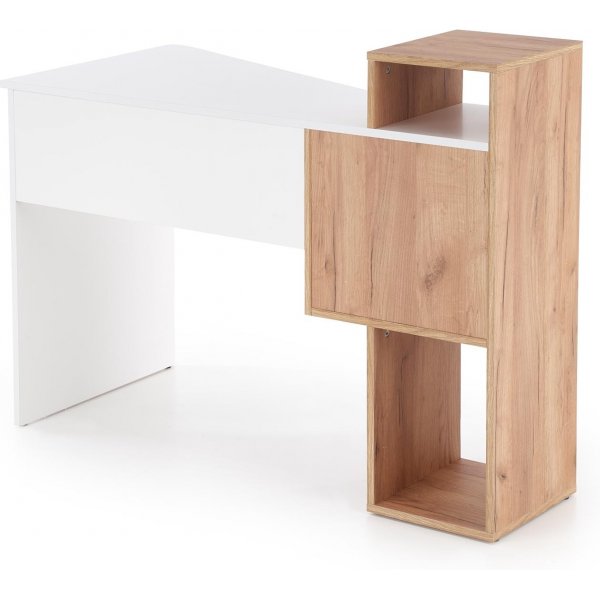 Spurs skrivebord 122x57 cm - Eik/hvit Spurs skrivebord 122x57 cm - Eik/hvit