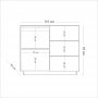 Lody skap 110 cm - Tre