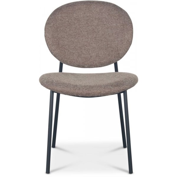 Tofta stol - Brunt stoff / svart