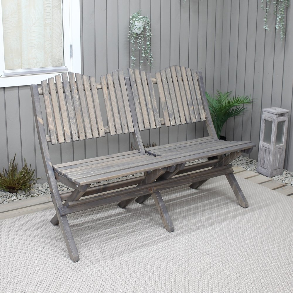 Haväng utesofa - Grå - Utesofaer i tre, Utesofaer, Hagemøbler