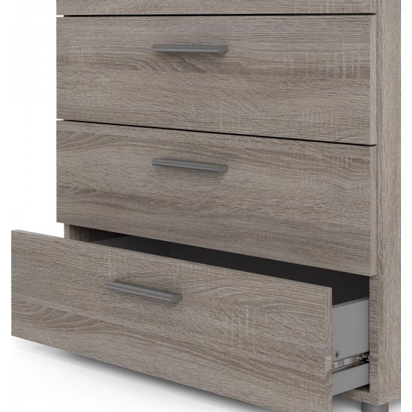 Pepe bred kommode med 4 skuffer - Trøffel Pepe bred kommode med 4 skuffer - Trøffel