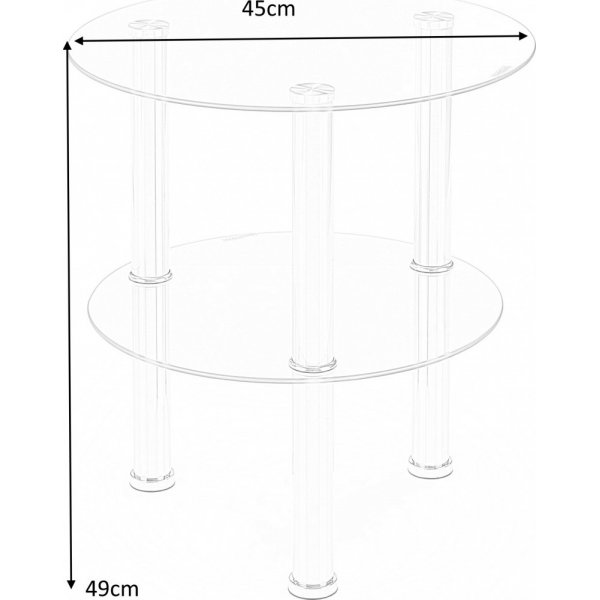 Blessing lampebord - Metall/glass Blessing lampebord - Metall/glass