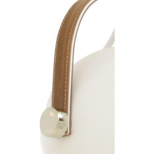 Taklampe Bow - hvit / brun / sølv Taklampe Bow - hvit / brun / sølv