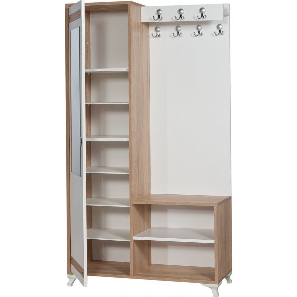 Inci 200 hallmøbler i lys eik Inci 200 hallmøbler i lys eik