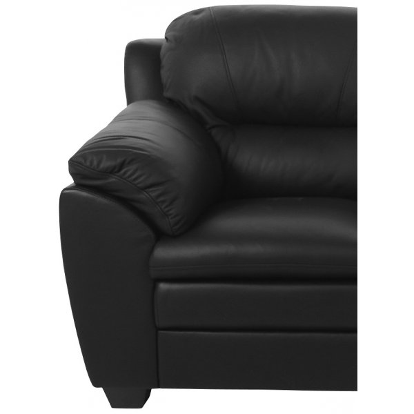 Palermo 2-seters sofa - Svart øko-skinn Palermo 2-seters sofa - Svart øko-skinn