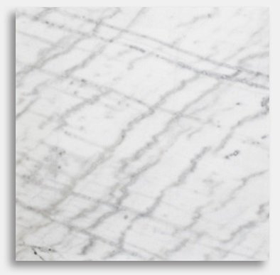 Hvit marmorplate - 55x55x55 cm