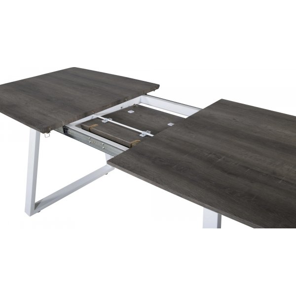 Hallsberg spisebord, 160-200 cm - Eik/hvit Hallsberg spisebord, 160-200 cm - Eik/hvit