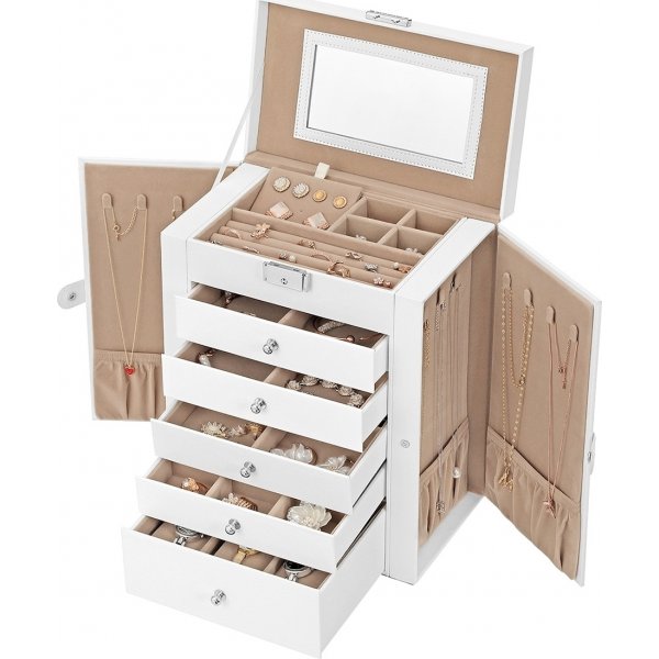 Jade smykkeskrin - Hvit Jade smykkeskrin - Hvit