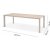 Urbanite spisegruppe med spisebord 207 cm og 8 st stable spisestoler - Beige