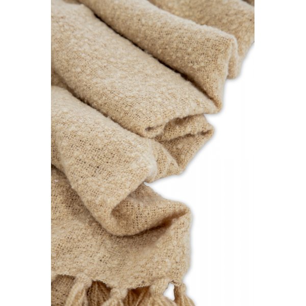 Sten pledd, 130x170 cm - Sand