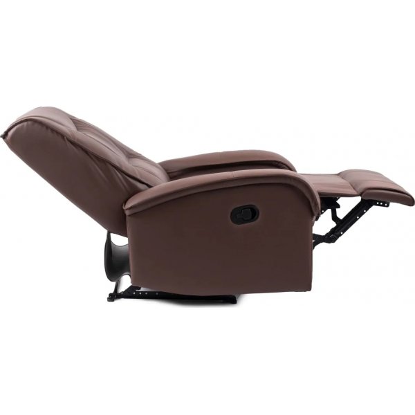 Jacqueline hvilestol i brunt øko-skinn Jacqueline hvilestol i brunt øko-skinn