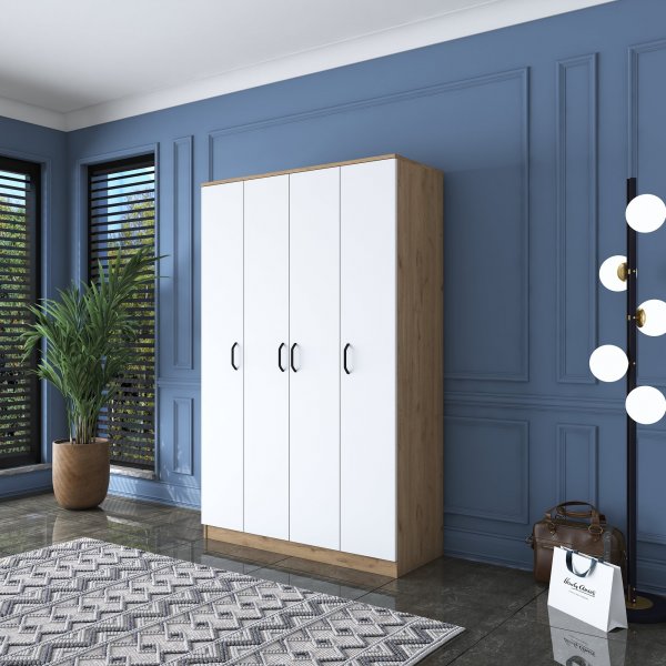 Baden garderobe 16 - Valnøtt/hvit Baden garderobe 16 - Valnøtt/hvit