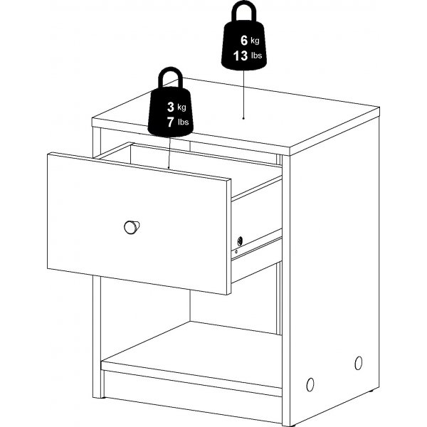 Mai nattbord - Tr�ffel