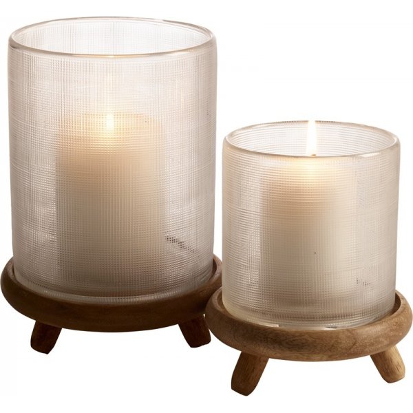 Toivo lyslykt - Glass/Tre Toivo lyslykt - Glass/Tre