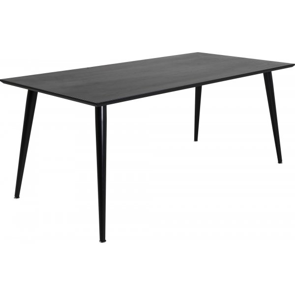 Dip spisebord 180 x 90 cm - Sort